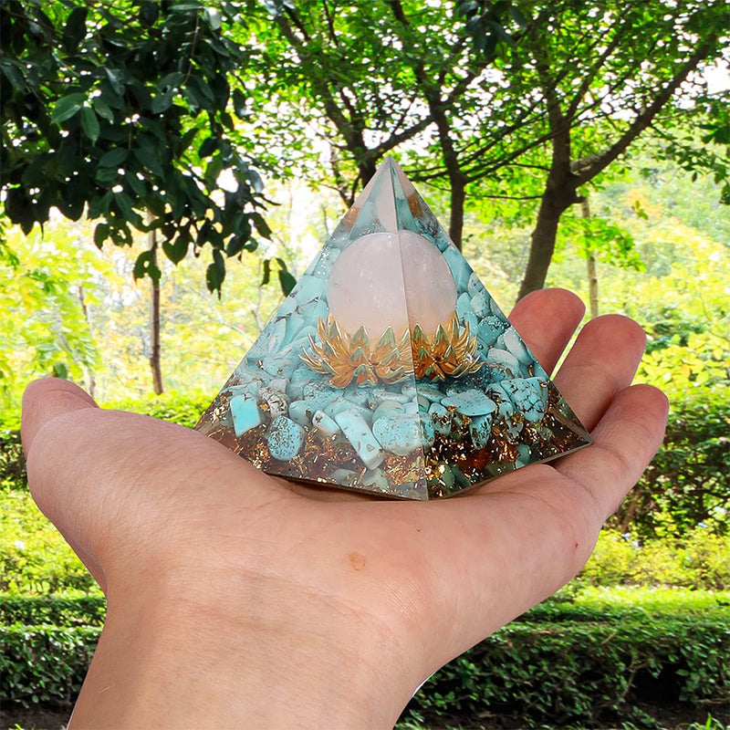 Pyramid Shape Resin Ornament