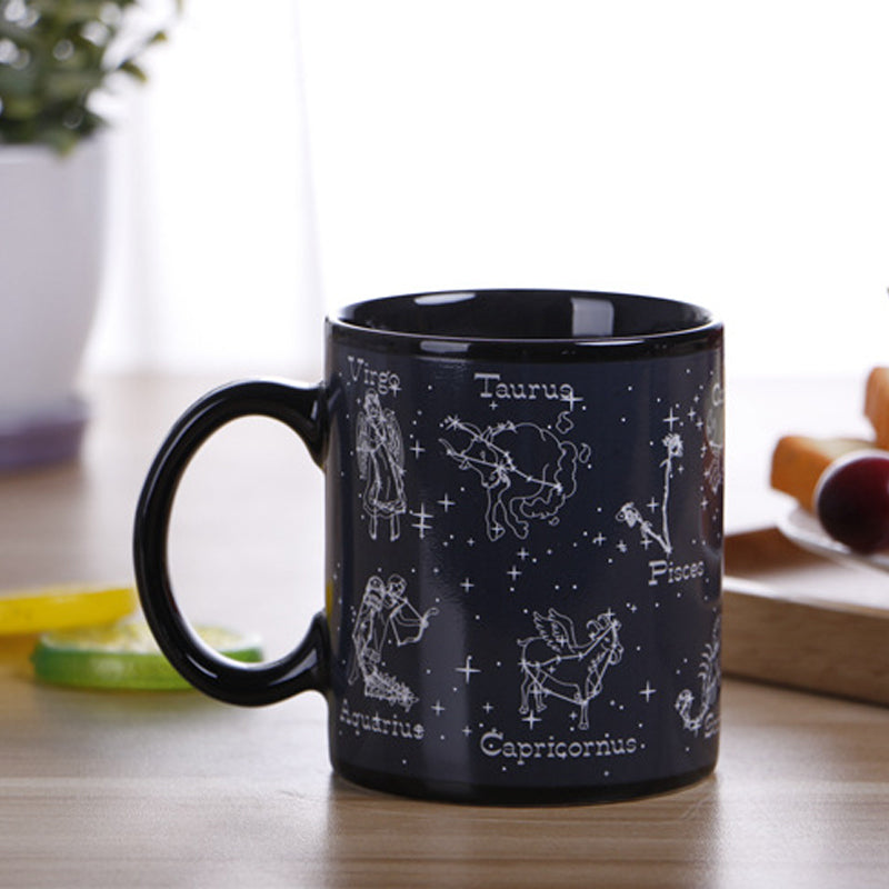 Heat-sensitive temperature-change Starry Mug