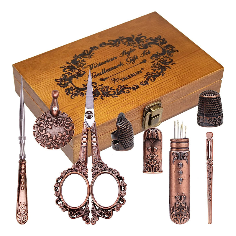 Vintage 5-Piece Set of Pointed Scissors