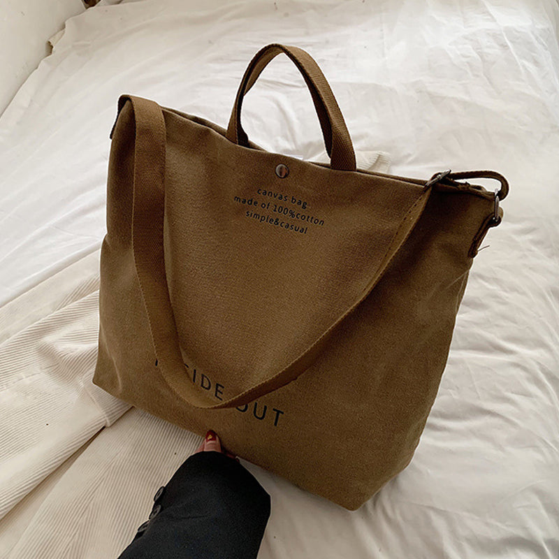 Vintage Canvas Shoulder Bag