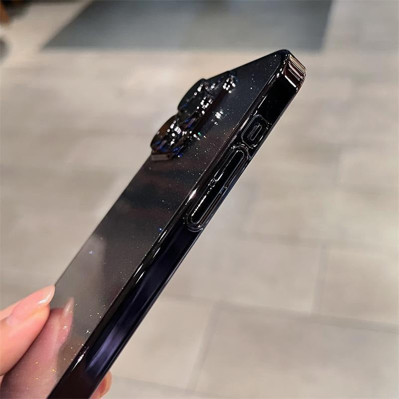 Electroplated Glitter Leaky Label Magnetic Phone Case
