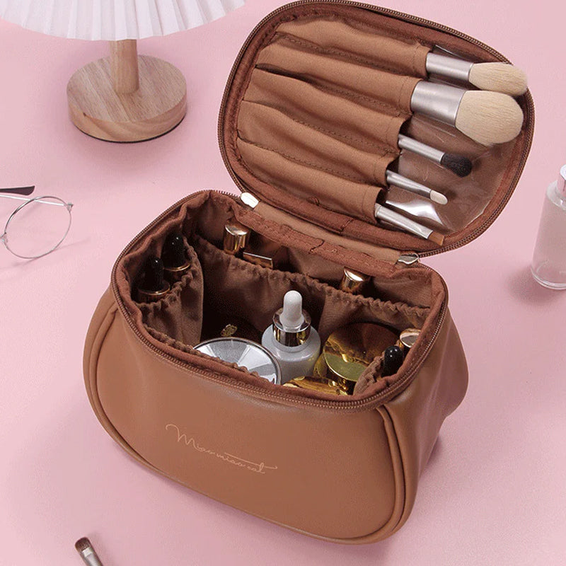 PU Leather Travel Makeup Bag