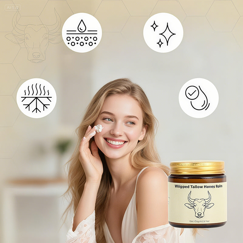 Whipped Beef Tallow Balm Grass-Fed Tallow Face Moisturizer