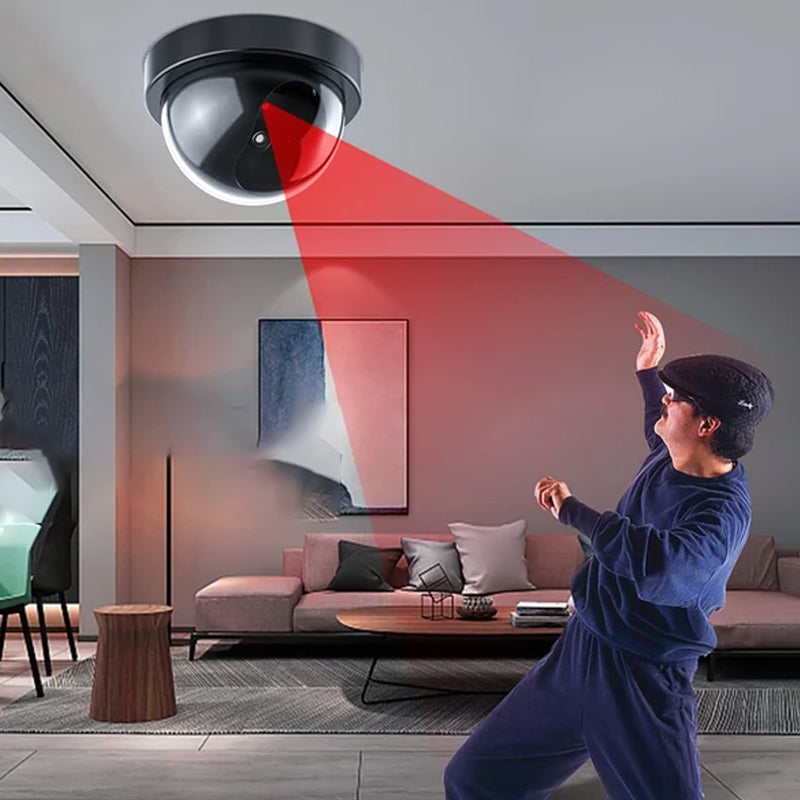 Simulated Fake Surveillance Camera With Red Light