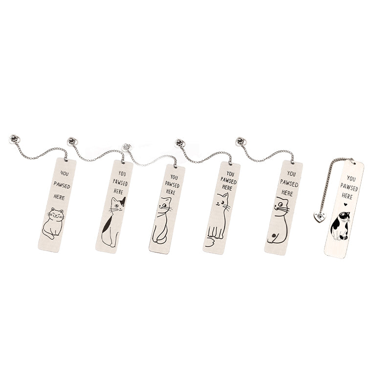 Stainless Steel Kitten Bookmark