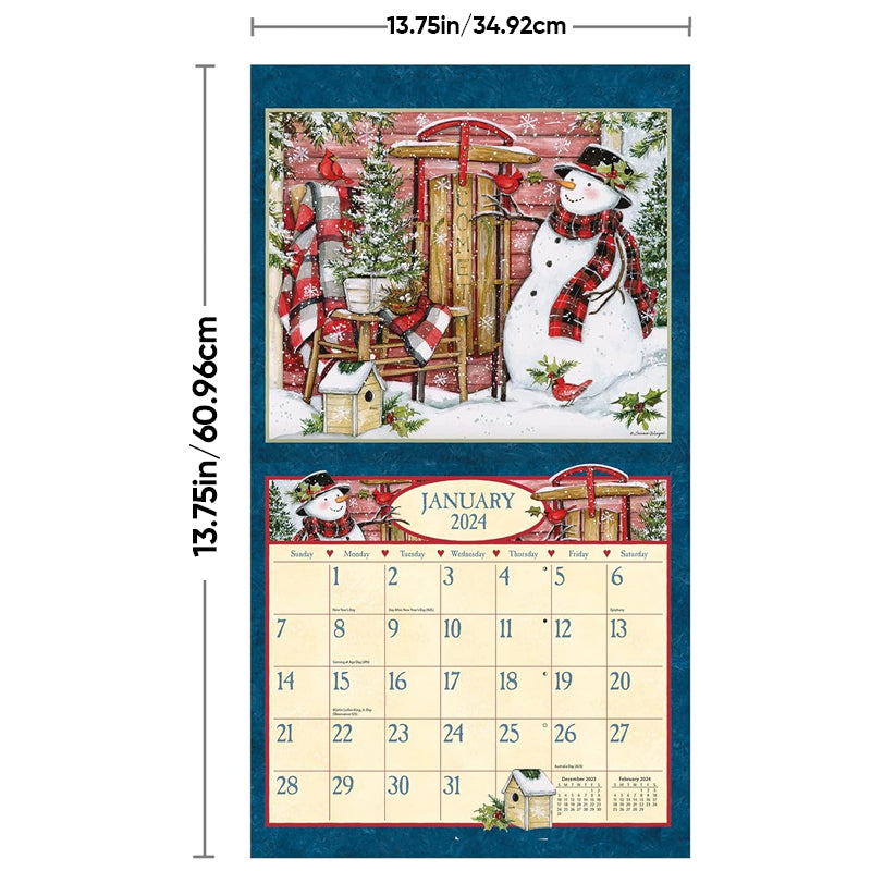 2024 Vintage Illustrated Calendar