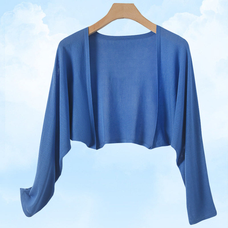 Summer Linen Buttonless Cardigan