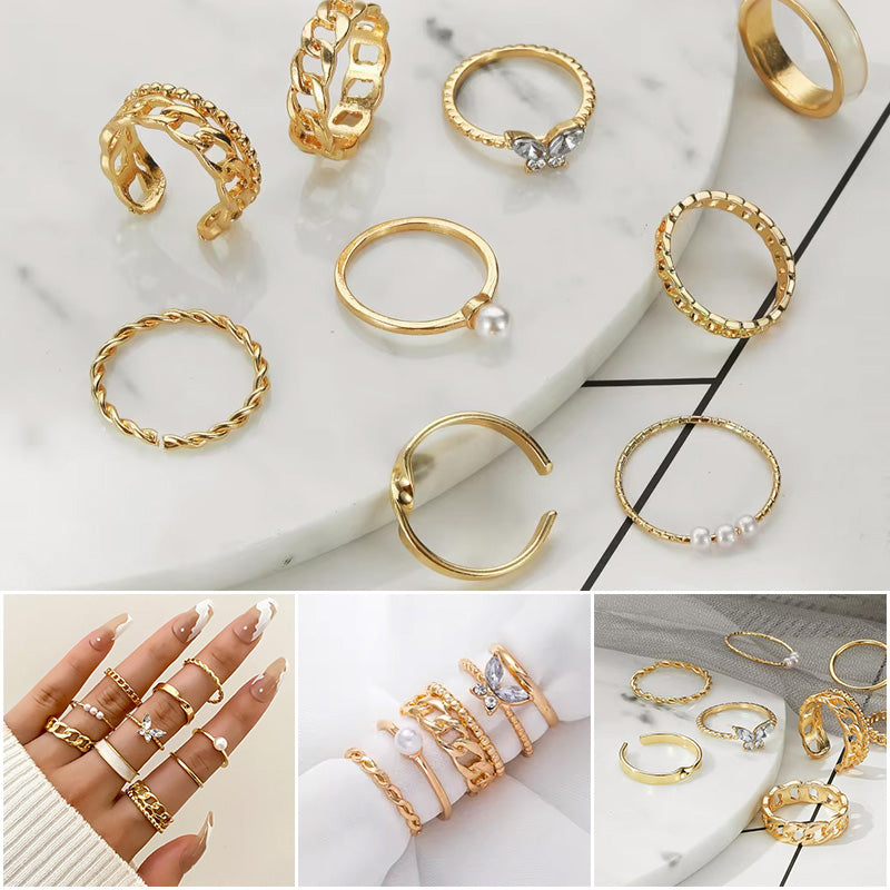 Fashionable designer ring set