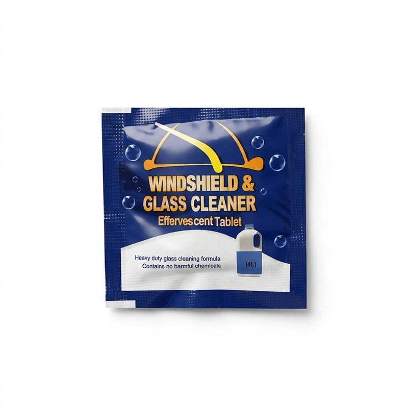Windshield wiper effervescent tablets