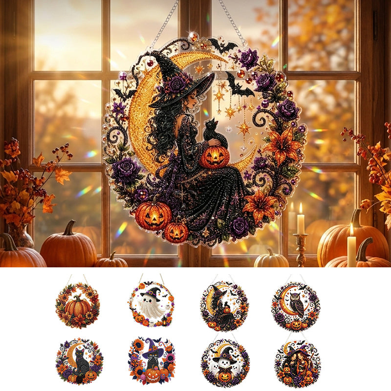 Halloween Diamond Painting Hanging Ornament Kit