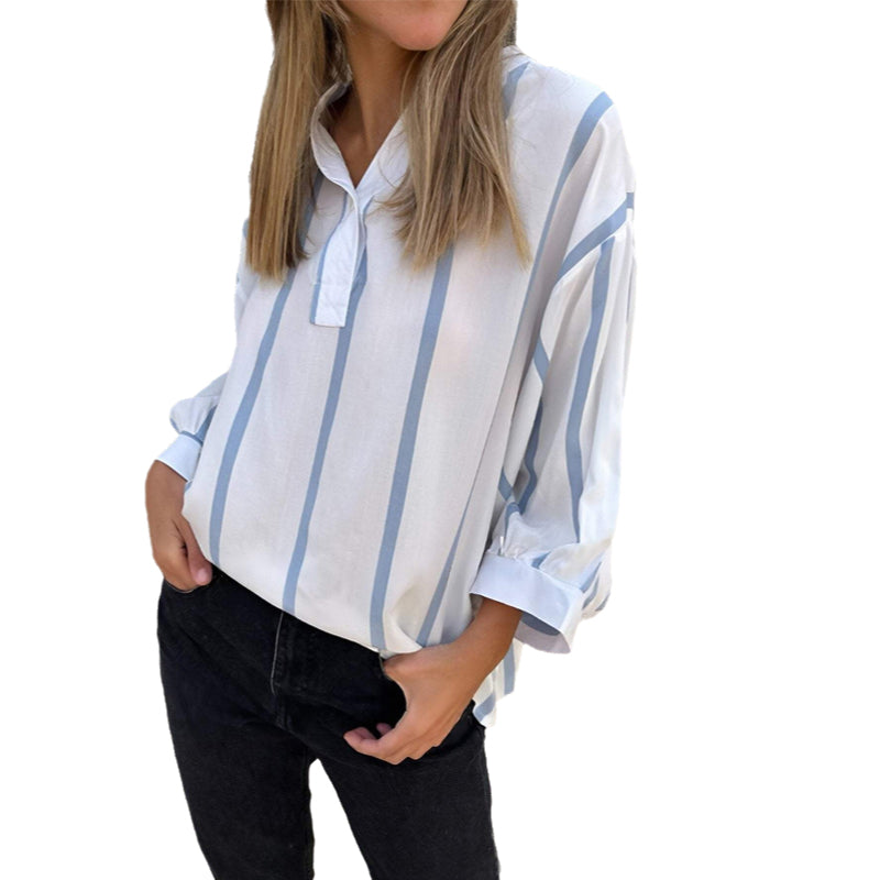 Women's Striped Contrast Top