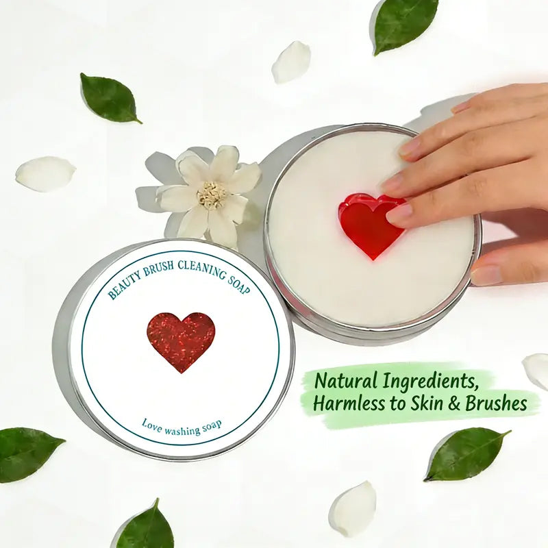 Silicone Makeup Brush Cleaning Pad with Soap