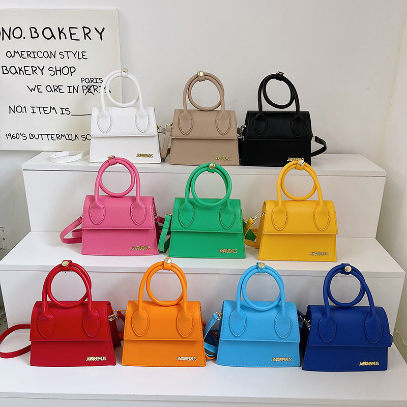 Stylized Flap Handbag
