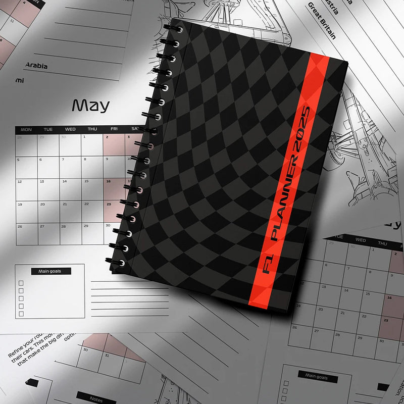 F1 2025 planner and calendar
