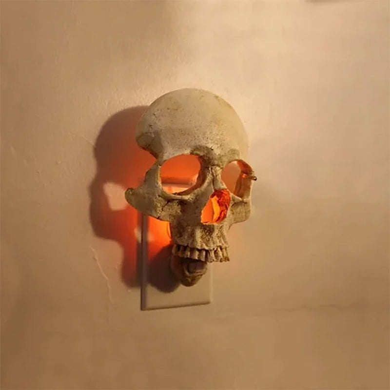 Hyper-realistic Human Skull Night Light