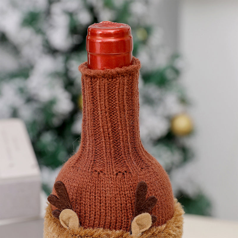 Christmas Decorative Santa Wine Bottle Cover