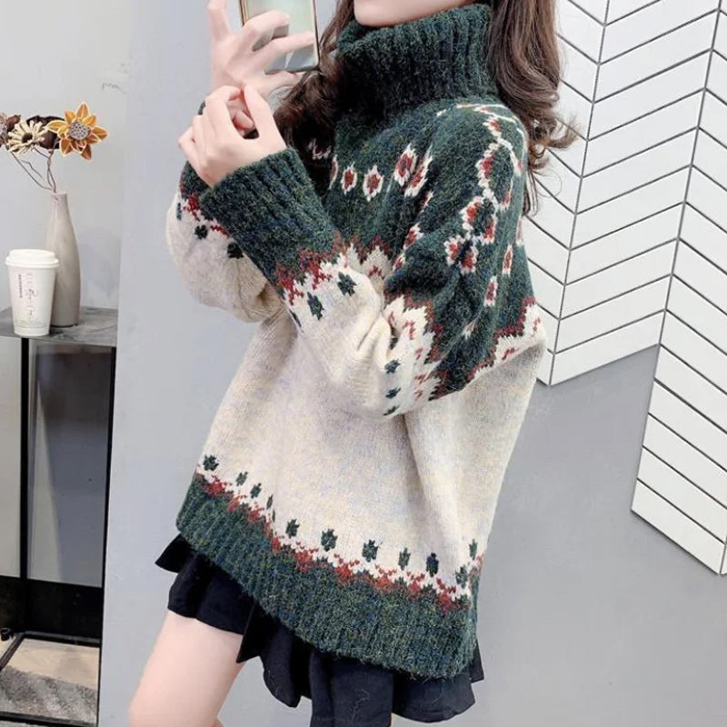 Christmas Jacquard Pullover Sweater