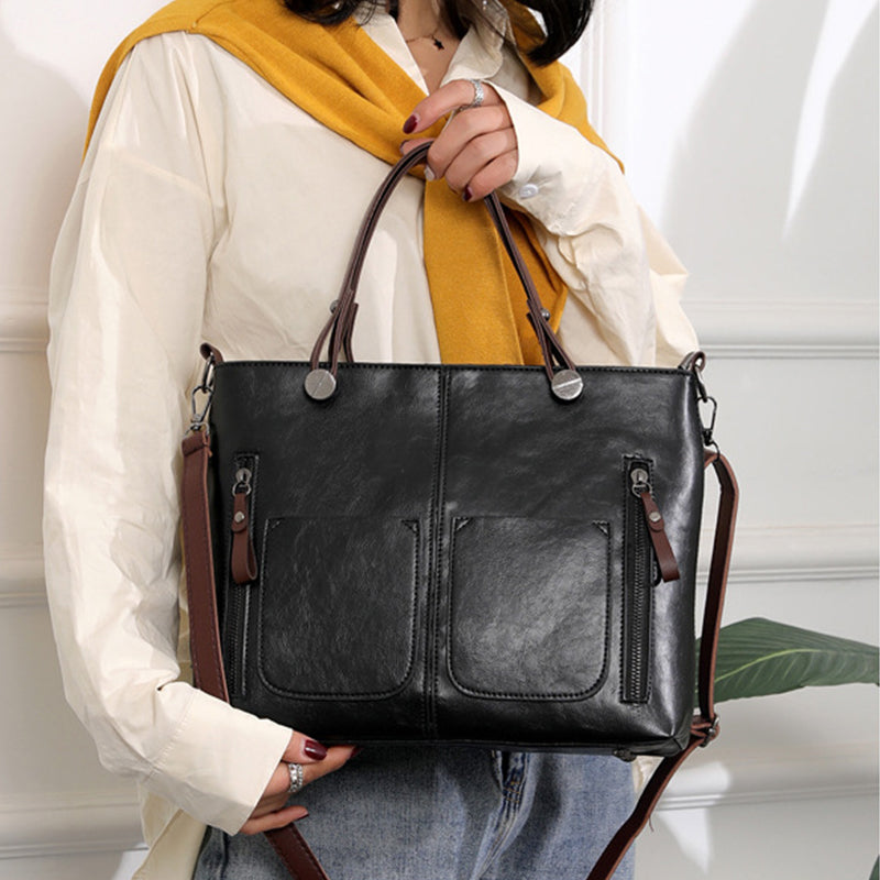 Ladies Vintage Leather Shoulder Bag