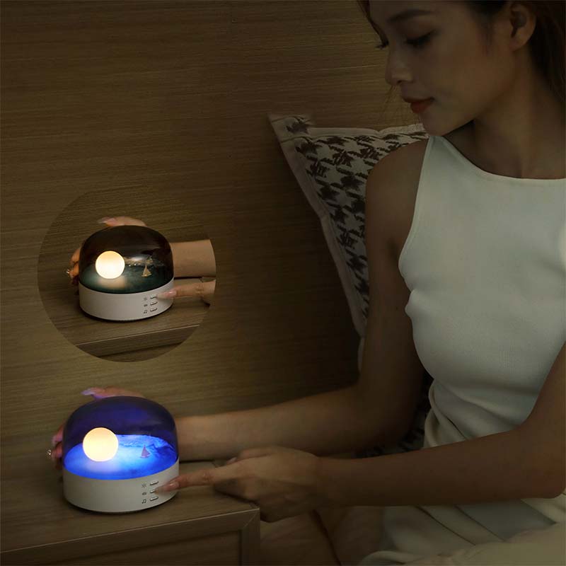 Crescent Bluetooth Speaker Atmosphere Night Light