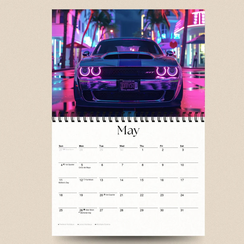 Car Calendar 2025