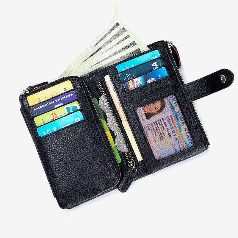 Multifunctional Short Trifold Wallet