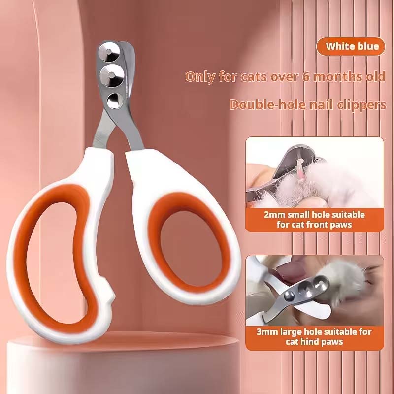 Double Hole Pet Nail Clipper