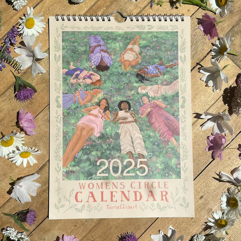 2025 CALENDAR womens circles, hanging wall calendar