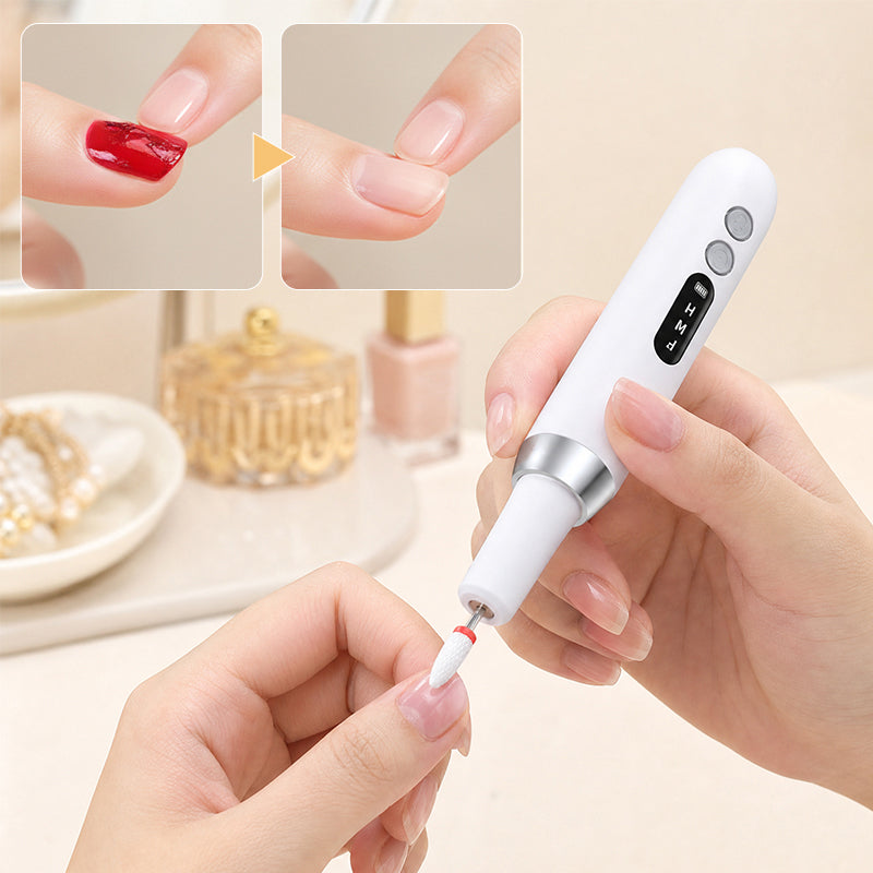 Portable Rechargeable Electric Nail Drill Kit