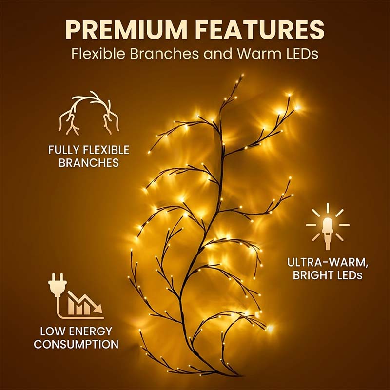 Enchanted Willow Vine Lights for Wall