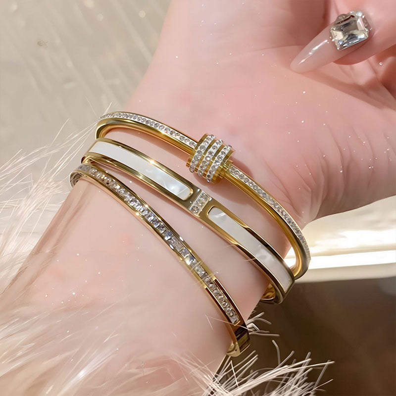 Gold-Plated Zircon Bracelets