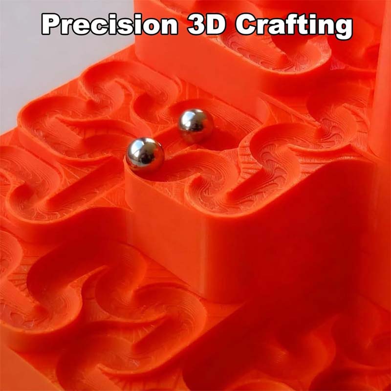 3D Printed Hilbert Curve Marble Run