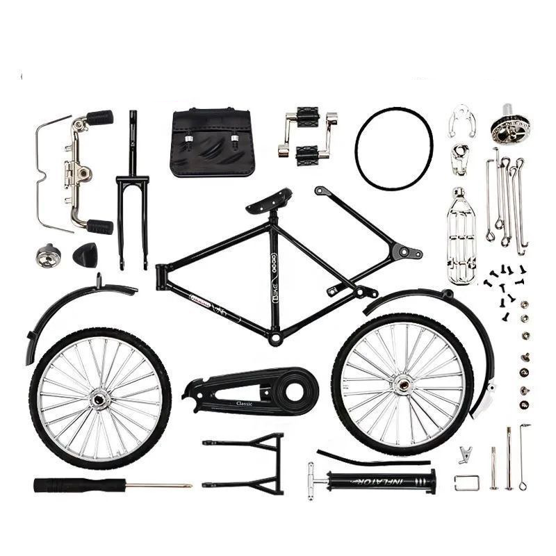 51 PCS DIY Retro Bicycle Model