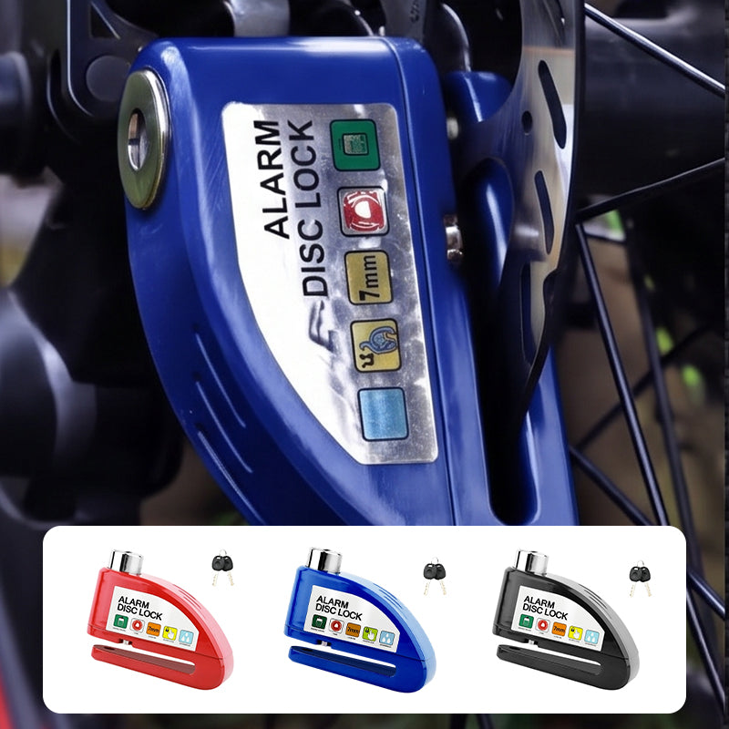 Disc brake lock with fingerprint recognition