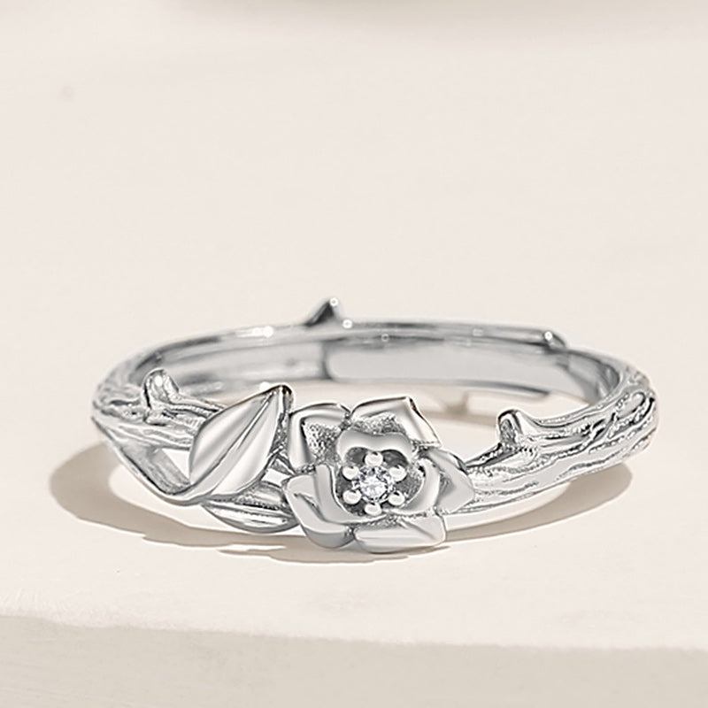 Thorn & Rose Couple Rings