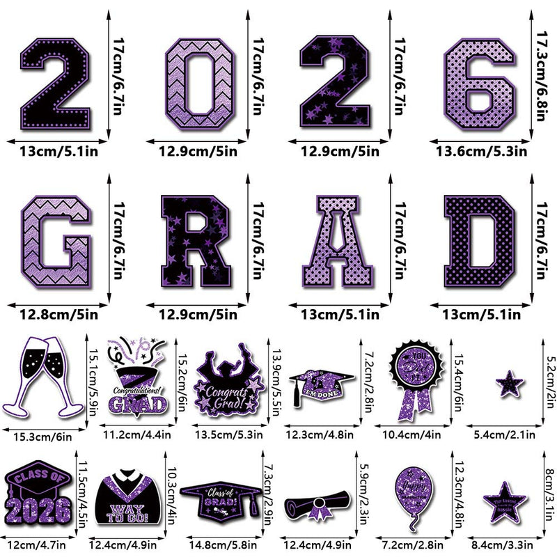 2026 Graduation Magnetic Car Decal Set