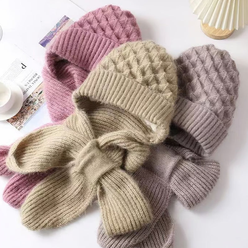 🎄Winter Versatile Knitted Hooded Scarf for Women