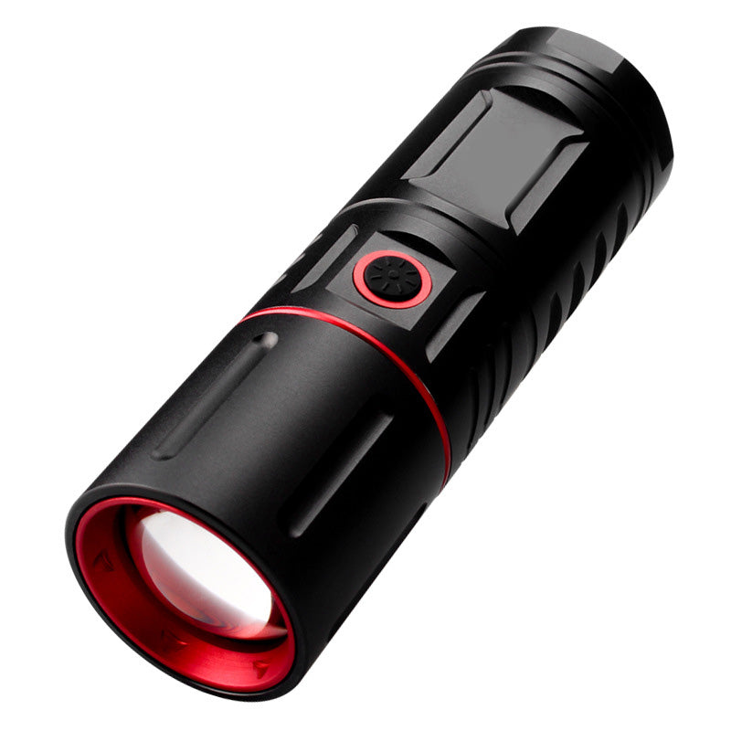 Telescopic Zoom Long-Range Outdoor Flashlight
