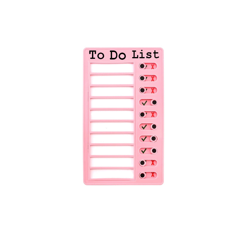 Plastic Sticky Notes Checklist+Daily Routine Chart