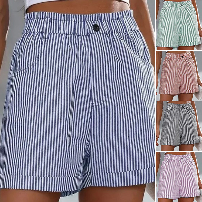 Loose Casual Striped Shorts