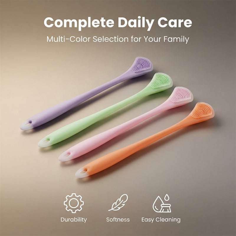 Double-Sided Silicone Tongue Cleaner