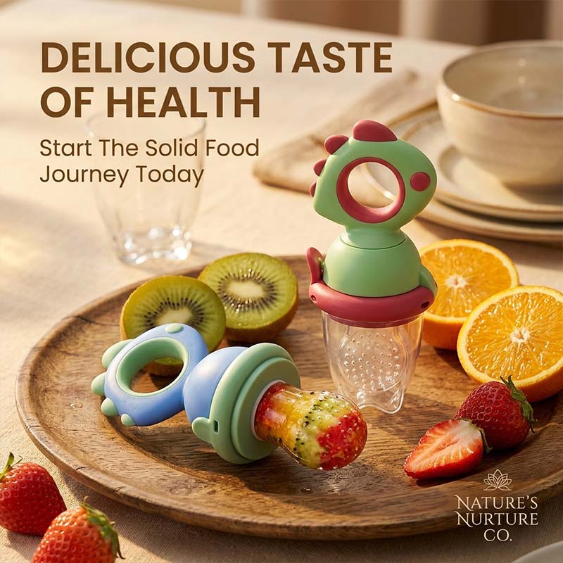 Baby Push-Feed Fruit Feeder & Teether