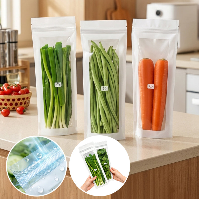 Long food storage bags