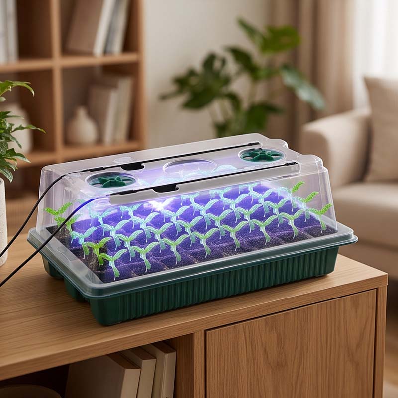 2 Pack Seed Starter Tray with Grow Light