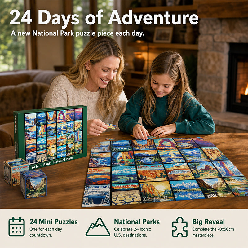 24 Mini Pack 1000 Pieces Jigsaw Puzzle