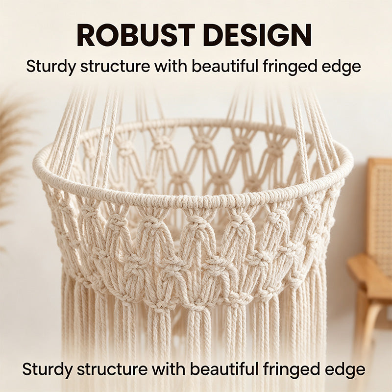 Handwoven Boho Cotton Rope Cat Hammock Bed
