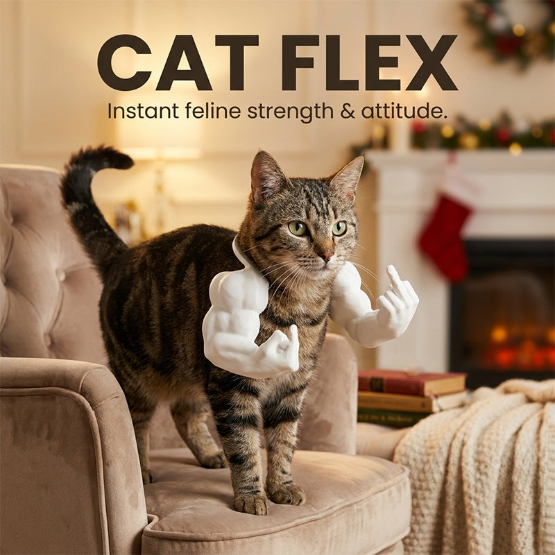 Funny Cat Muscle Arms Toy
