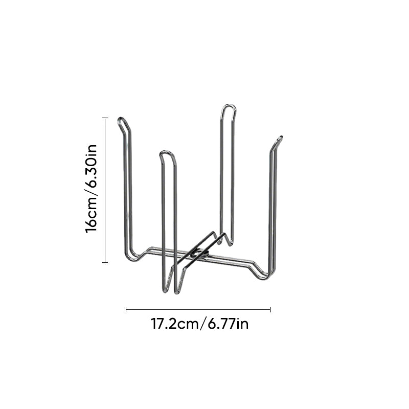 Foldable 304 Stainless Steel Trash Bag Holder