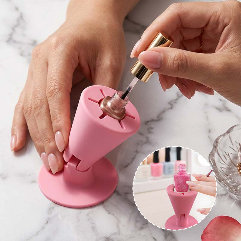Anti-Tip Nail Polish Holder Stand