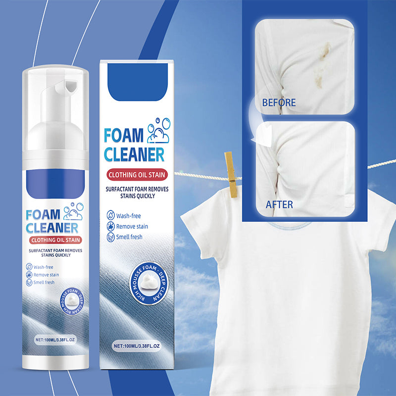 Foam Cleaner for Grease Stains on Clothes