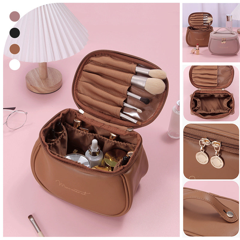 PU Leather Travel Makeup Bag